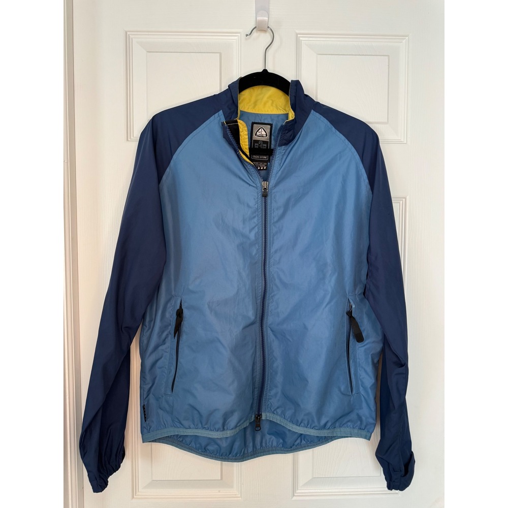 Vintage Nike ACG Clima-FIT Windbreaker Jacket Blue Yellow Boys Medium 8-10